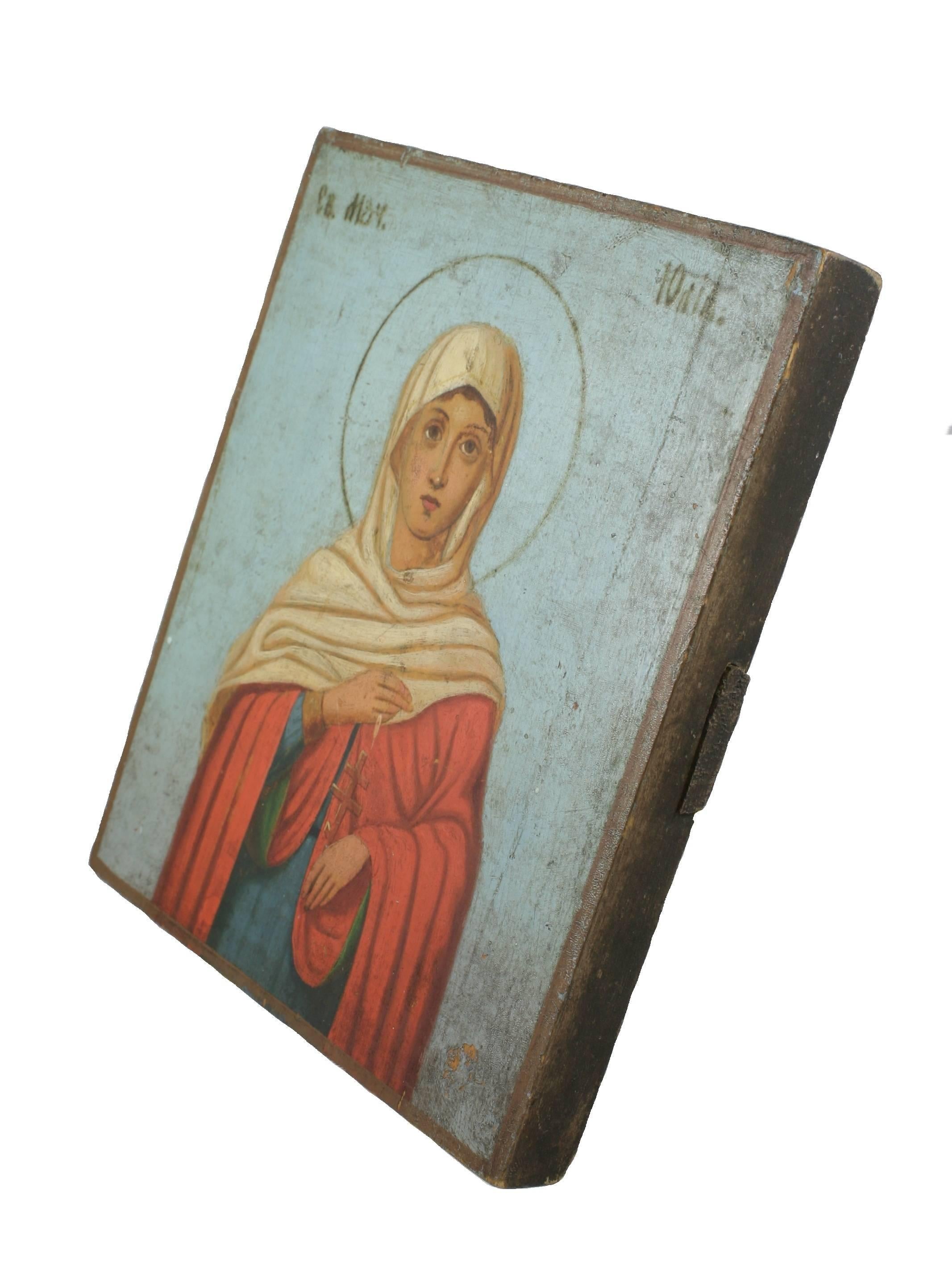 European 19th Century Russian Icon Saint Paraskeva of Iconium
