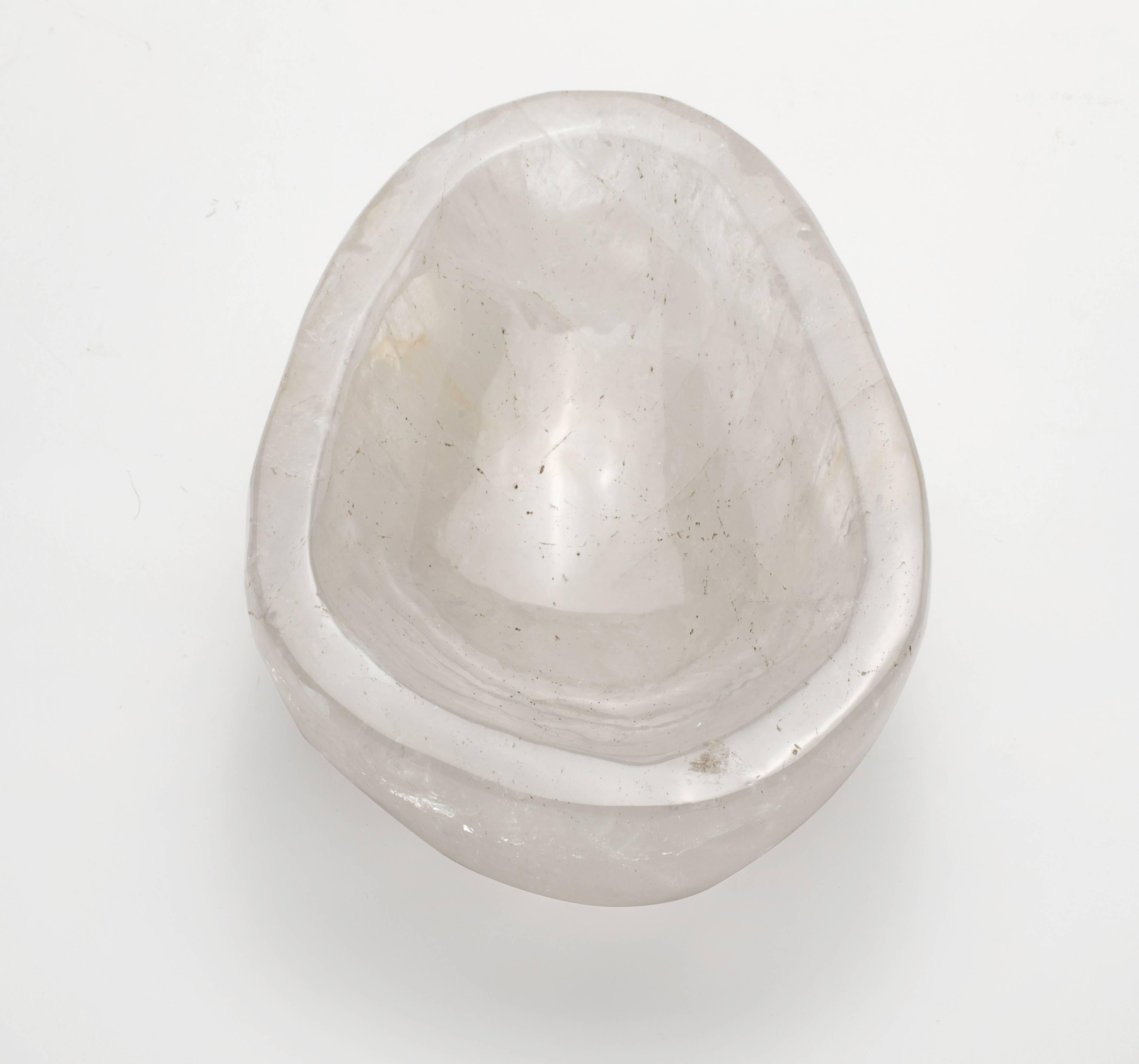 Contemporary Rock Crystal Specimen Bowl