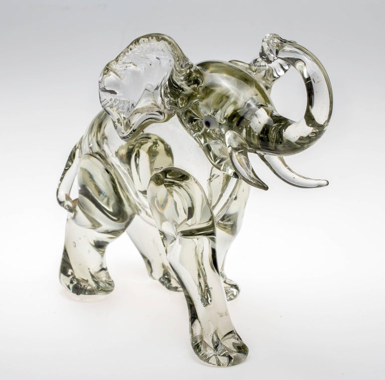 Murano Glass Elephant Figurine at 1stDibs