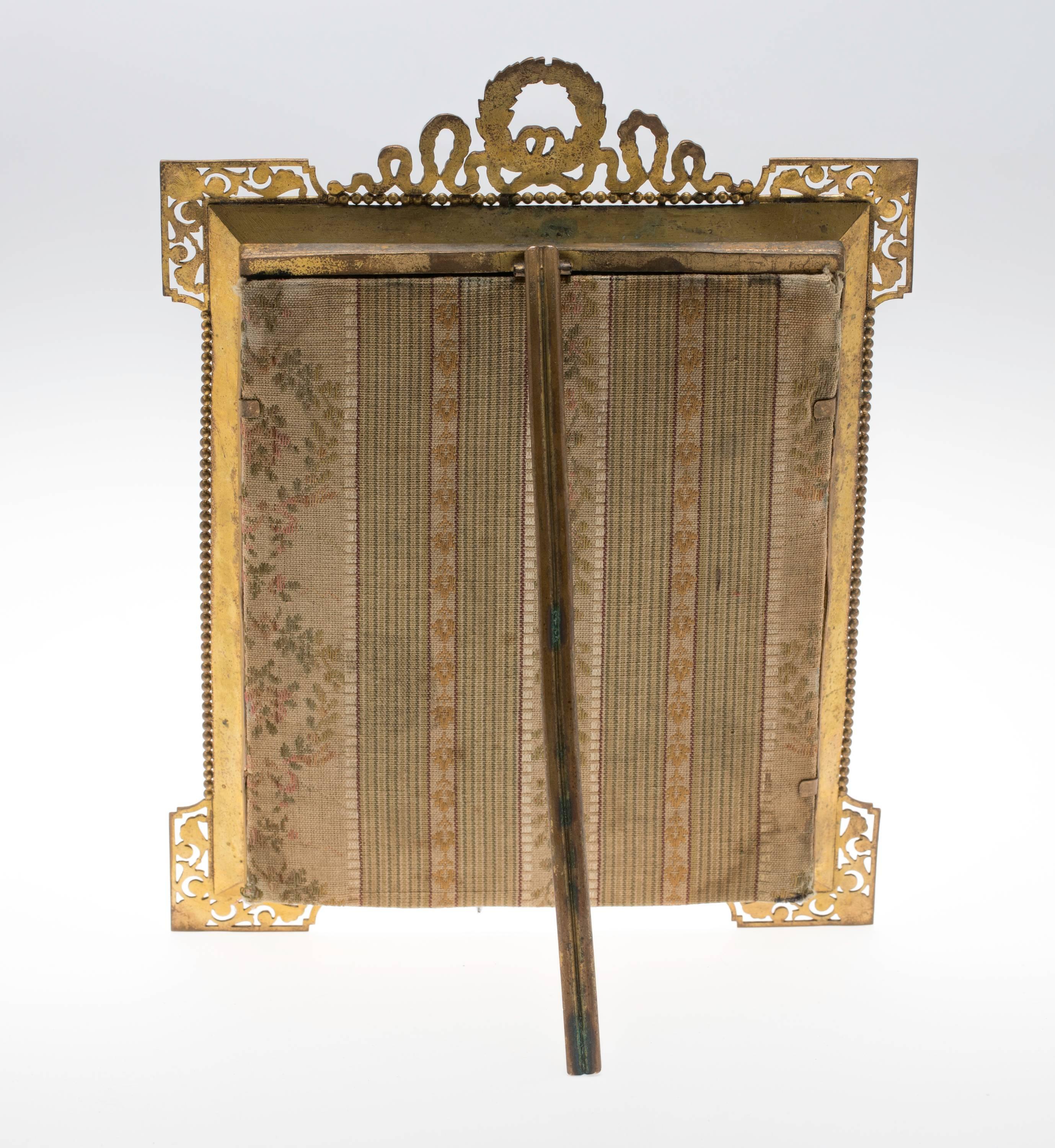 Mid-20th Century Ribbon Bronze Gilt Picture Frame
