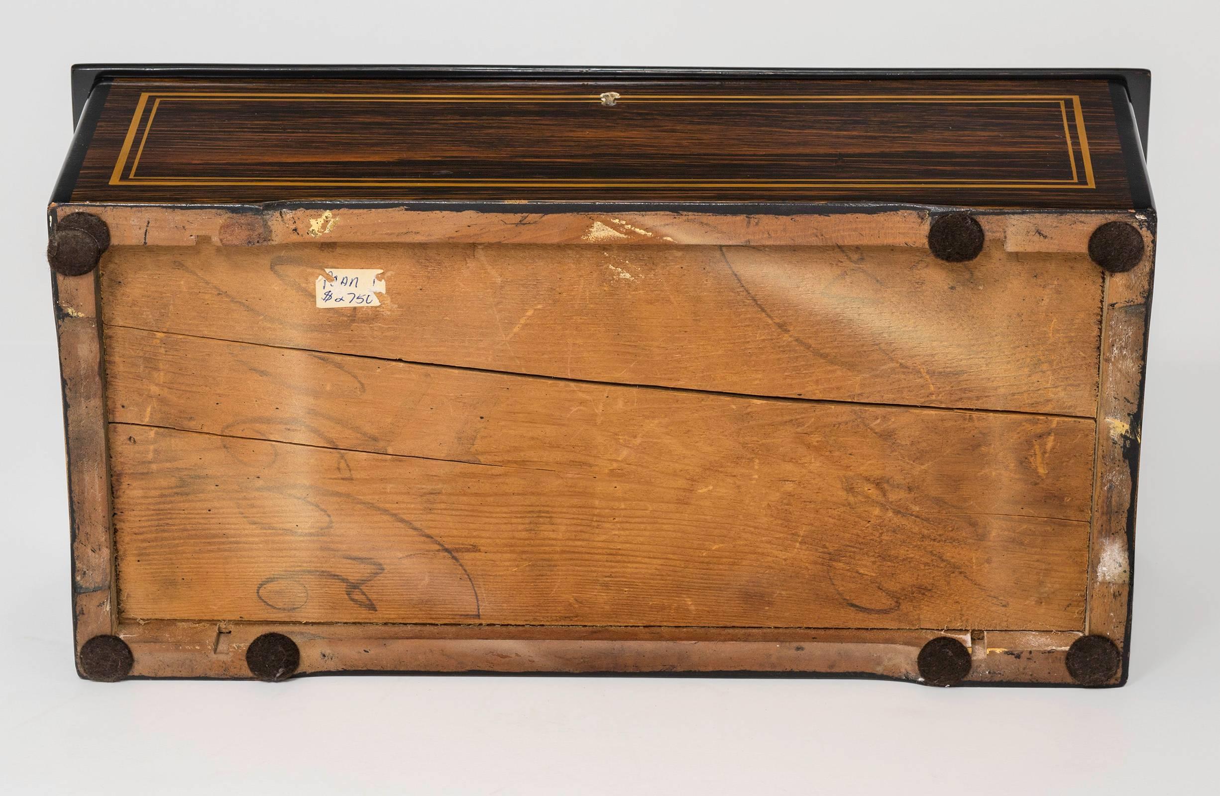 Late 19th Century 19th Century Fabulous Swiss Music Box For Sale