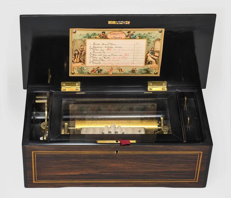 19th Century Fabulous Swiss Music Box For Sale at 1stdibs