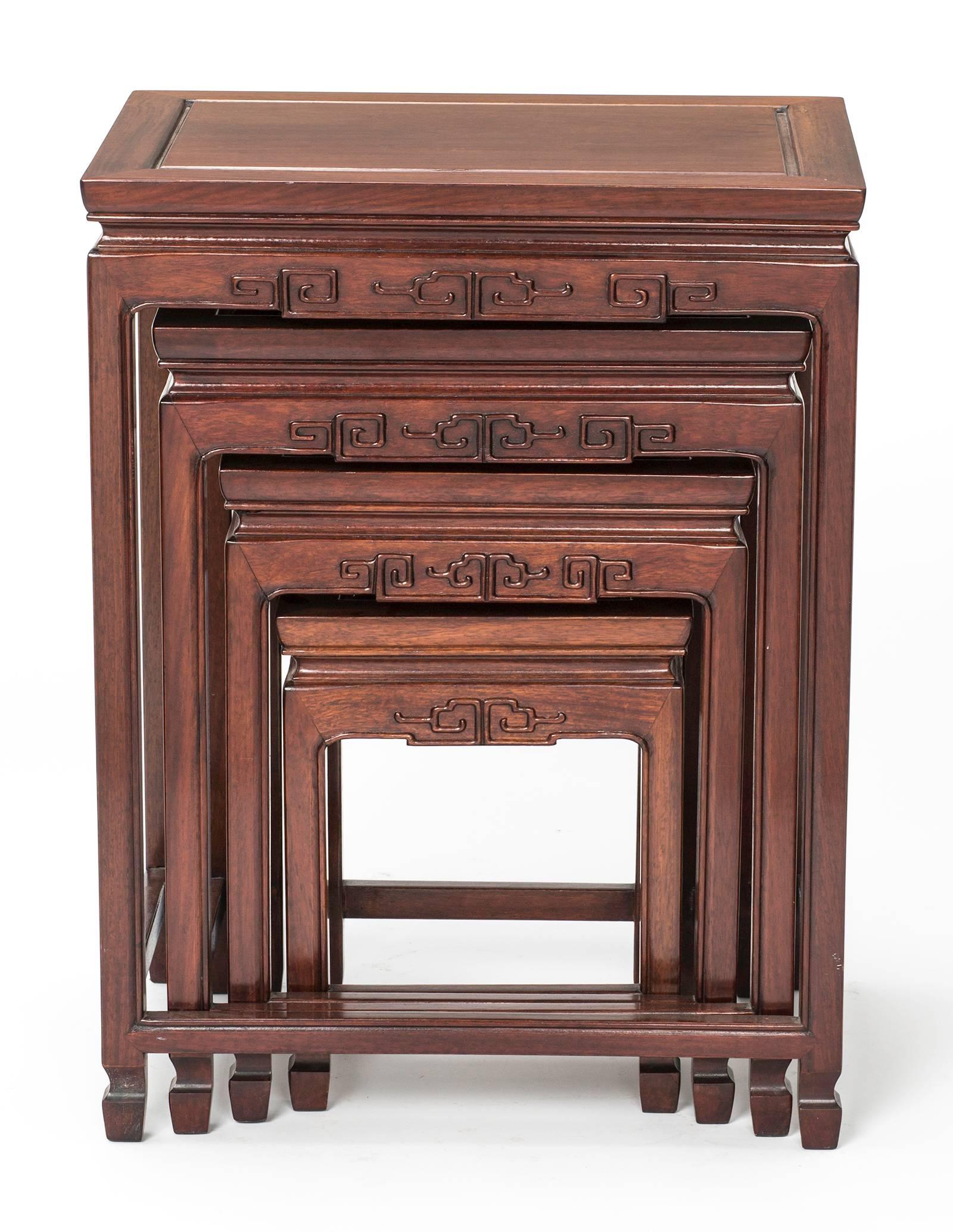 Asian Rosewood Chinese Nesting Tables