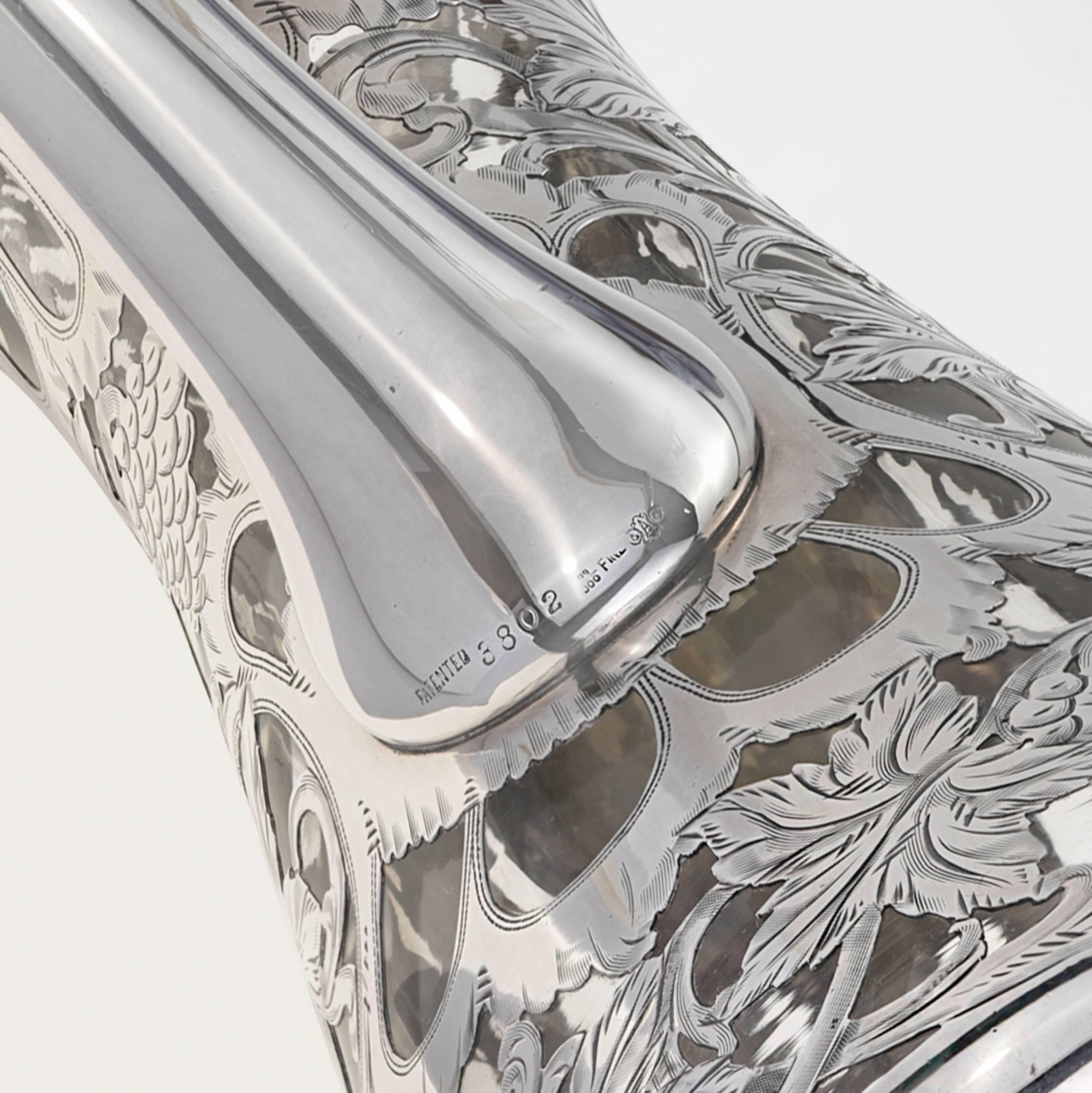 Pitcher, Sterling Silver Overlay For Sale 3