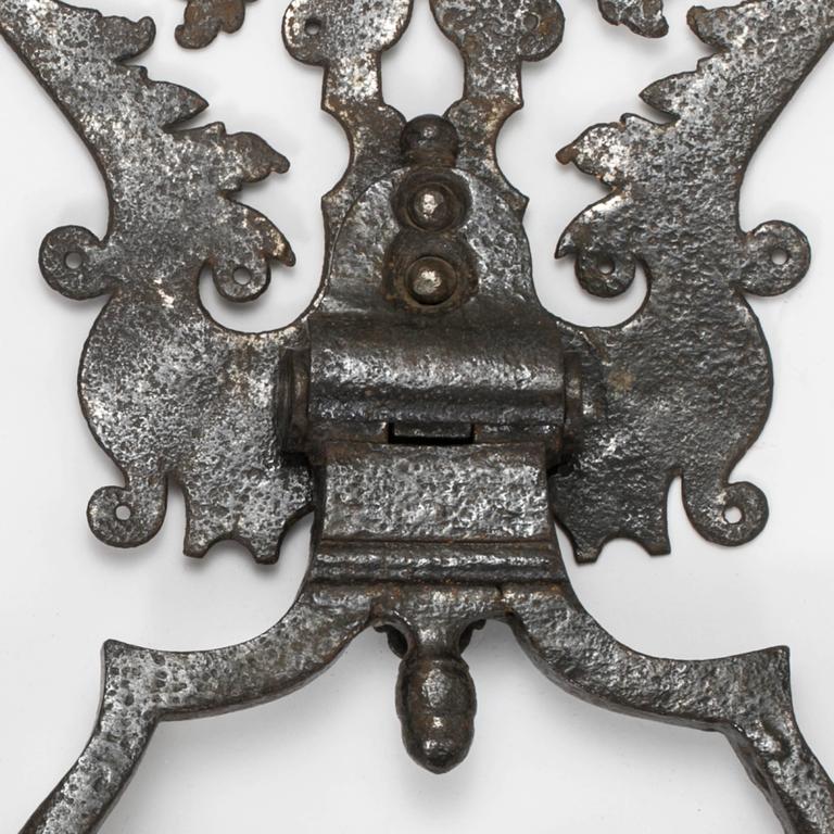 Antique Large Italian Iron Door Knocker For Sale at 1stdibs