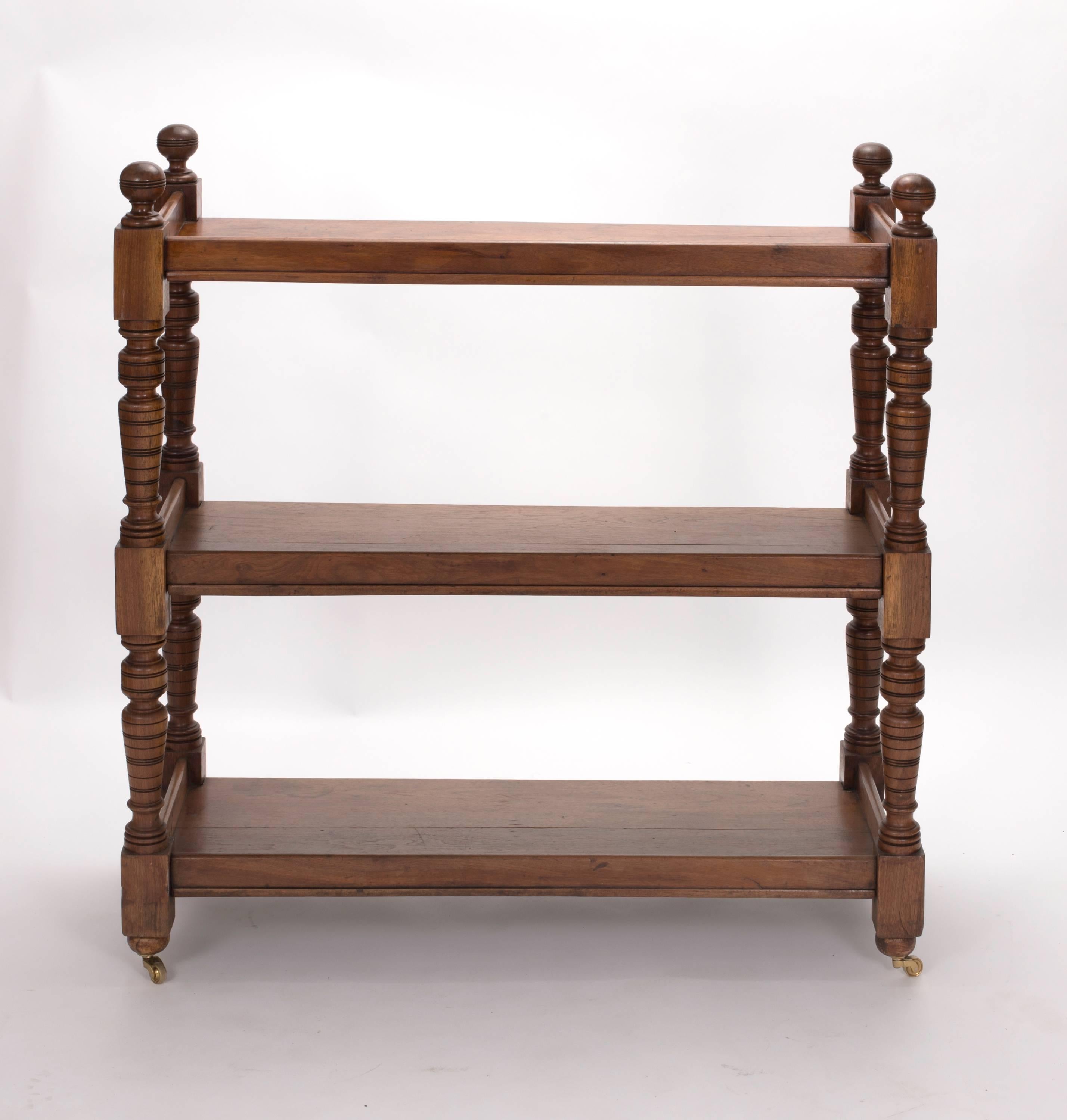 Serving Table Cart, Antique English Walnut For Sale 3