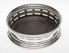 Wine Bottle Coaster, Sterling Silver