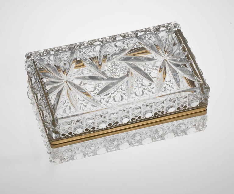 Cut Crystal Jewelry Box at 1stDibs