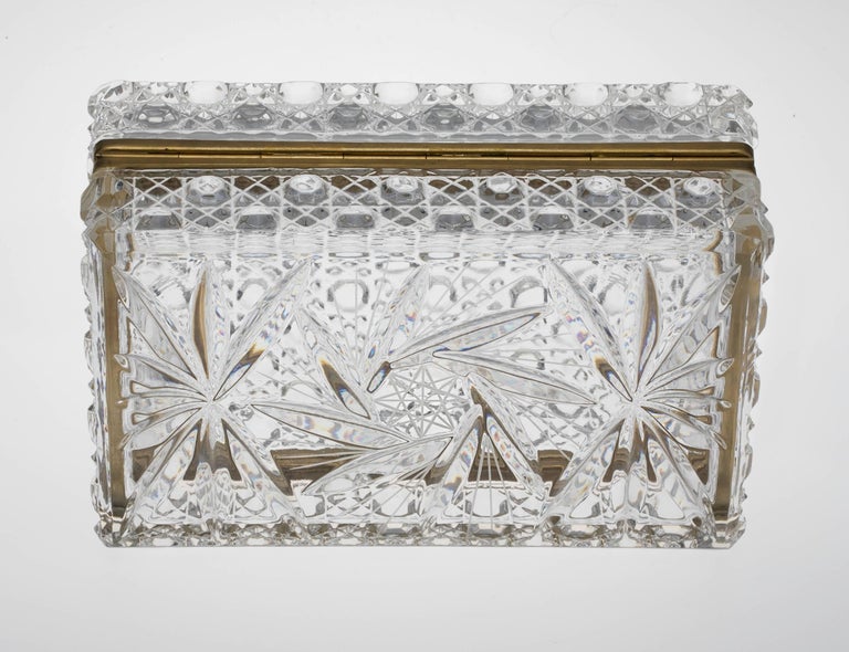 Cut Crystal Jewelry Box at 1stDibs