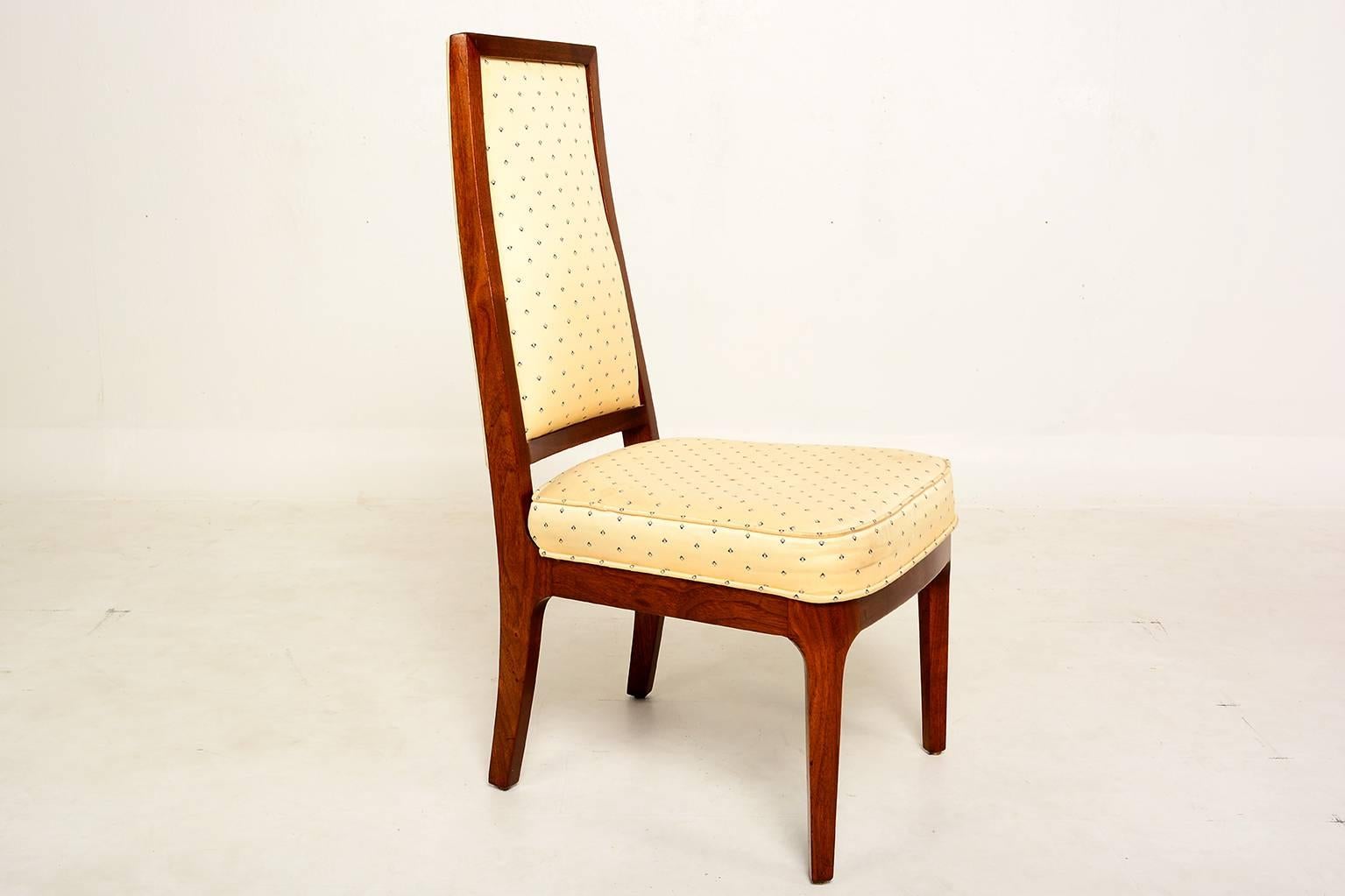 Set of Six Mid-Century Modern Solid Walnut Chairs 3