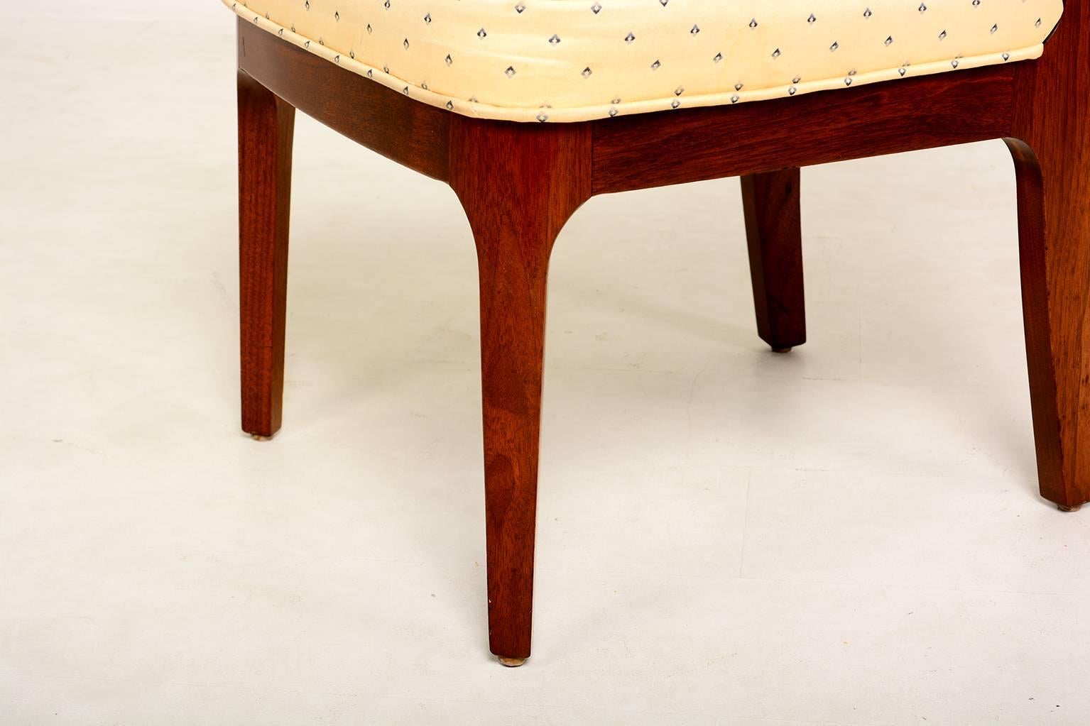 Set of Six Mid-Century Modern Solid Walnut Chairs 4