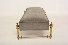 Hollywood Regency Brass Bench