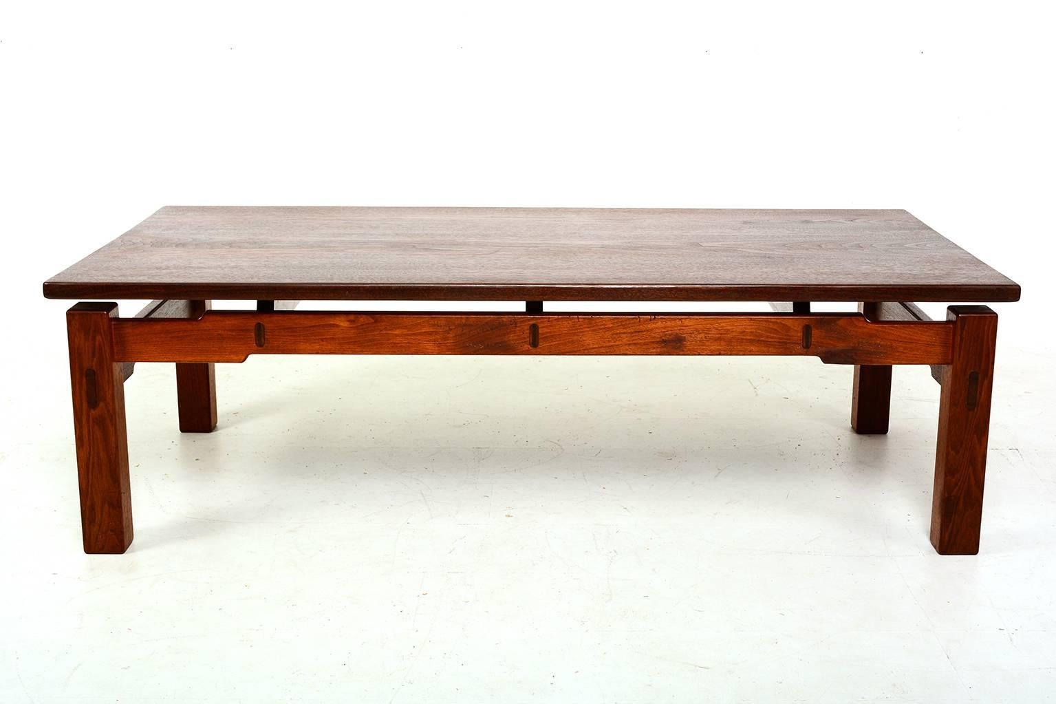 Scandinavian Modern MId Century Modern Studio Solid Teak Coffee Table