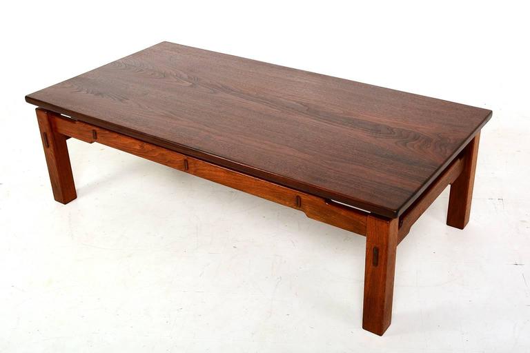 MId Century Modern Studio Solid Teak Coffee Table at 1stDibs