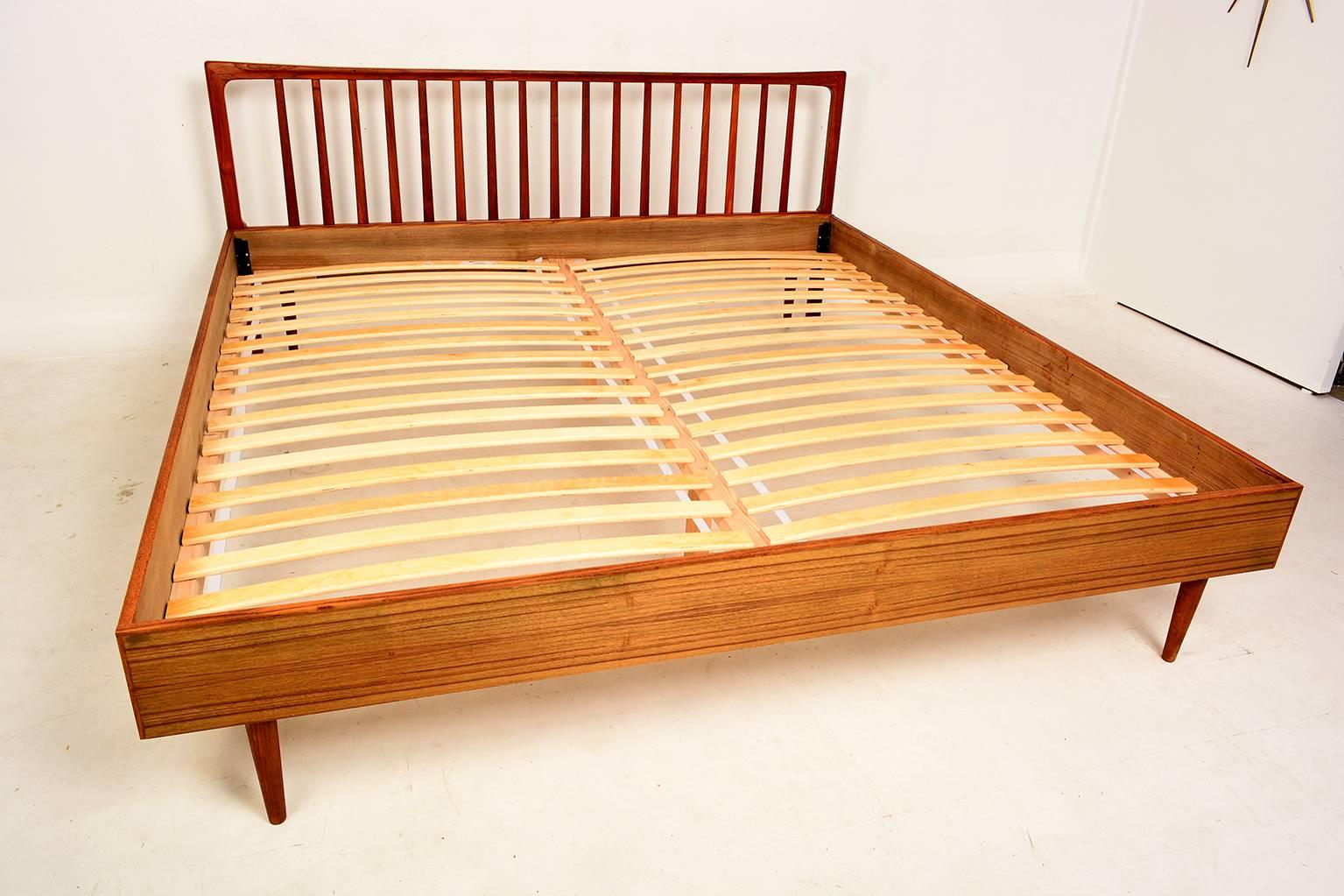 teak king bed frame