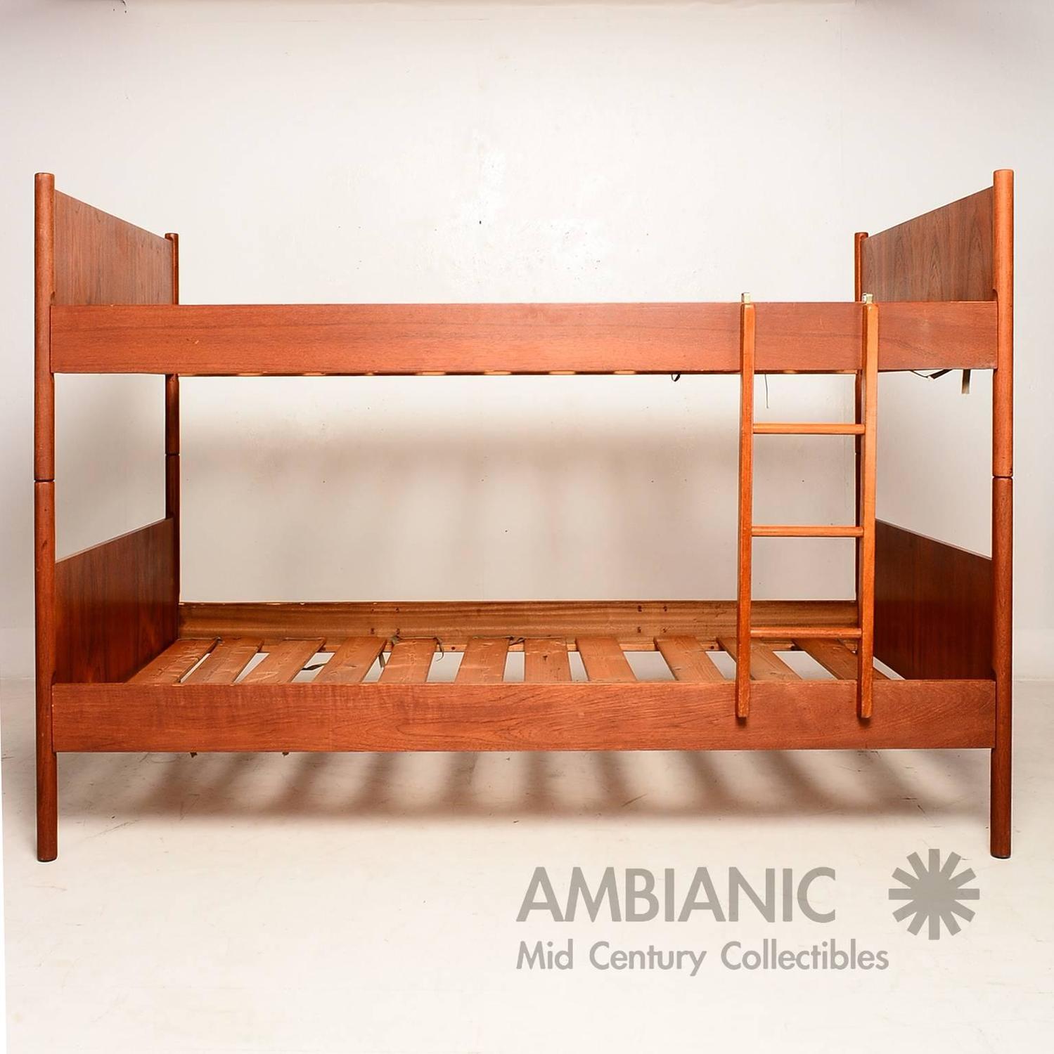 Westnofa Danish Modern Bunk Beds In Teakwood At 1stdibs
