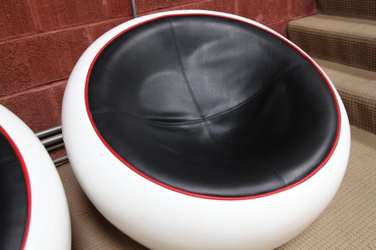 Painted Mid-Century Modern Egg Pod Ball after Aarnio
