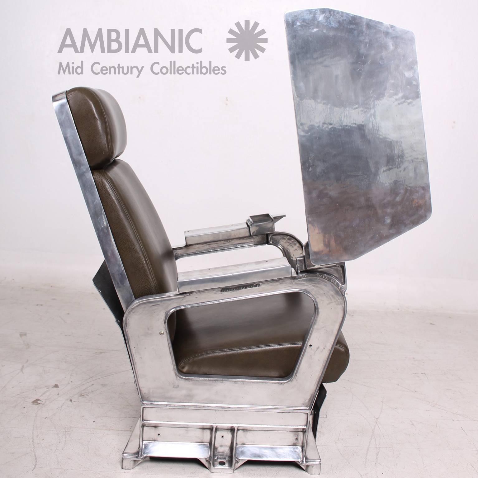 Mid-Century Modern Aluminum Airplane Chair 3