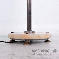 Art Deco Bronze and Marble Floor Lamp