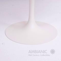 Tulip Dining Table, Aluminum Base with Travertine Top