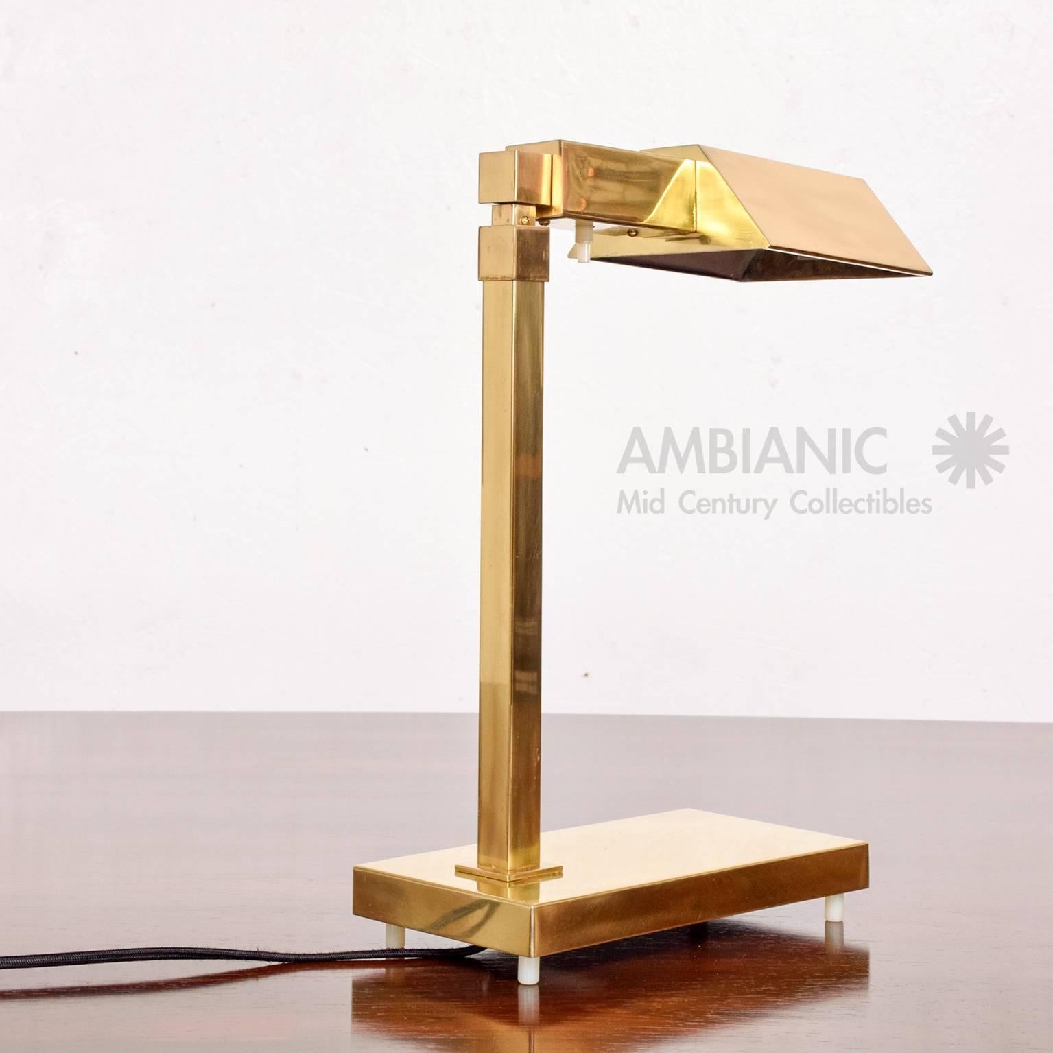 Brass Table Desk Lamp Mid-Century Modern  1