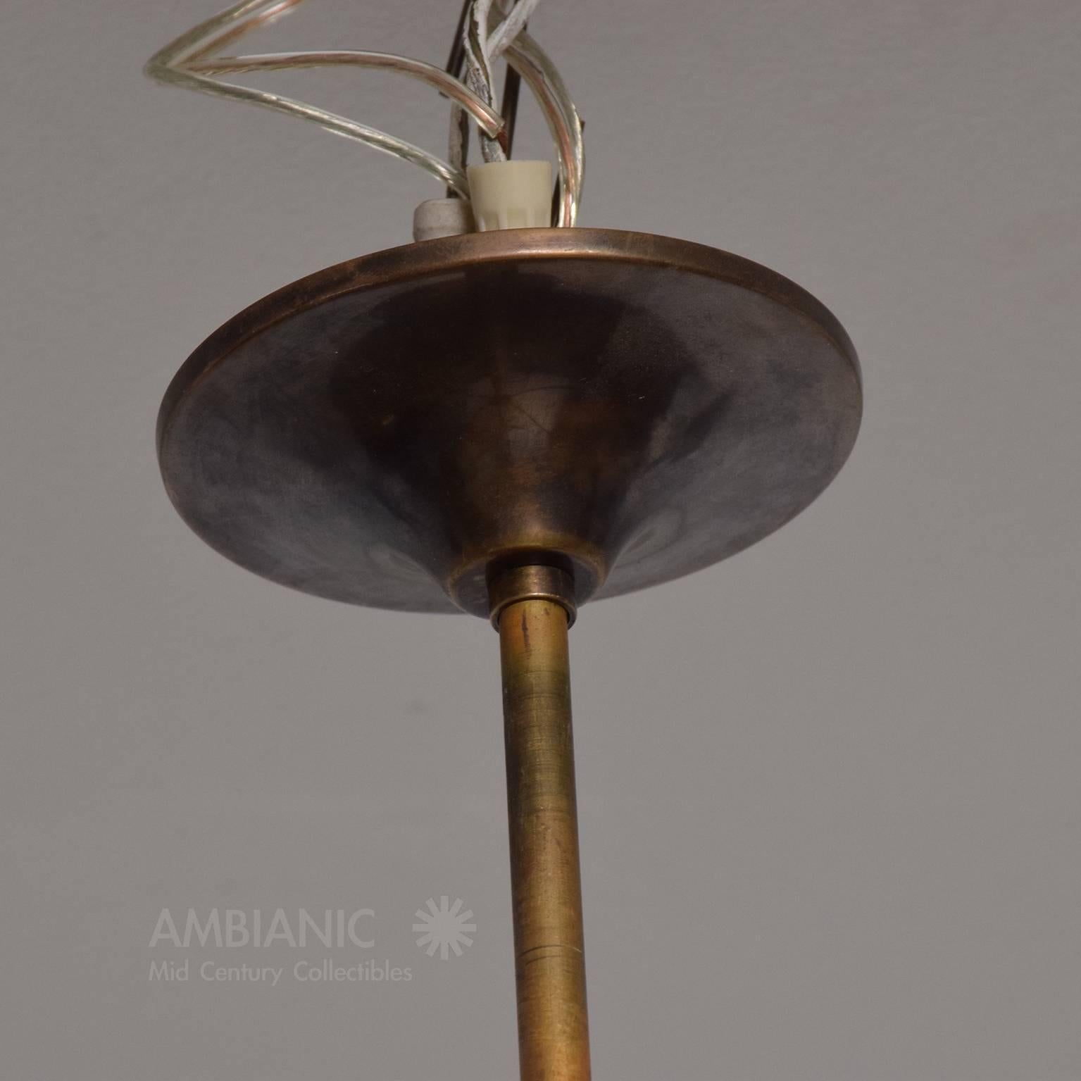 Mid-Century Modern Sculptural Chandelier with Six Arms In Good Condition In Chula Vista, CA