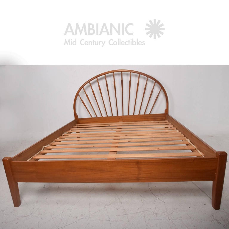 Danish Modern Teak Queen Bed Frame at 1stdibs