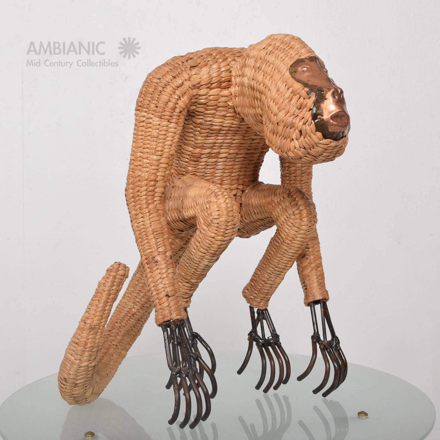 Mario Lopez Torres Wicker Monkey Sculpture 1