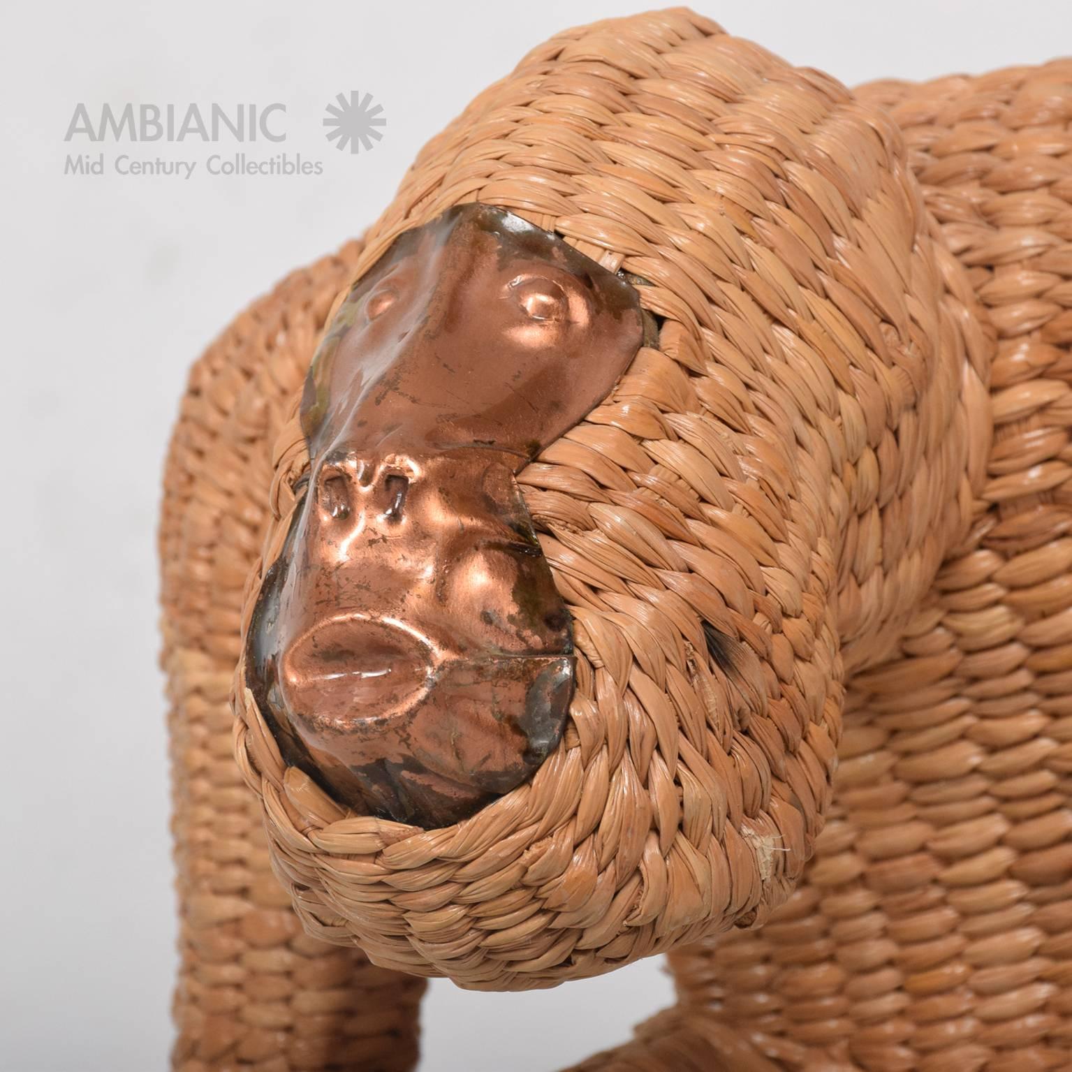 Mario Lopez Torres Wicker Monkey Sculpture 2
