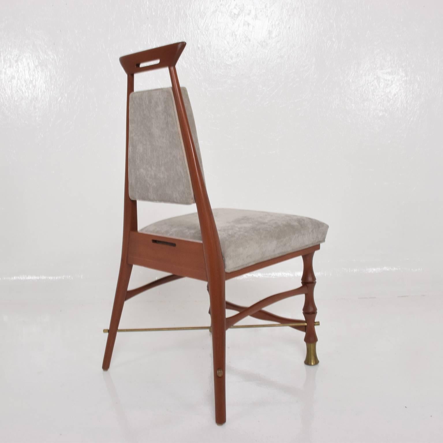 Set of Six Dining Chairs after Frank Kyle, Mexican Mid-Century Modern 1