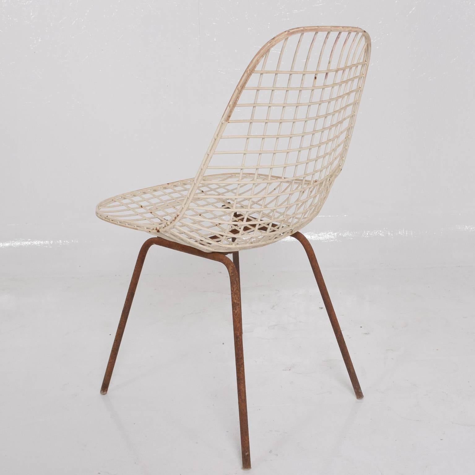 American Set of Three Wire Chair DKX 5 by Ray & Charles Eames Designed in 1951