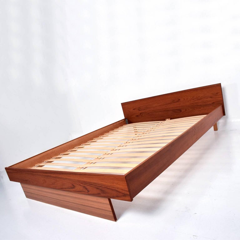 Scandinavian Danish Modern Teak Queen Platform Bed at 1stDibs danish