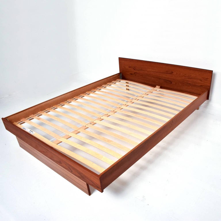 Scandinavian Danish Modern Teak Queen Platform Bed at 1stDibs danish