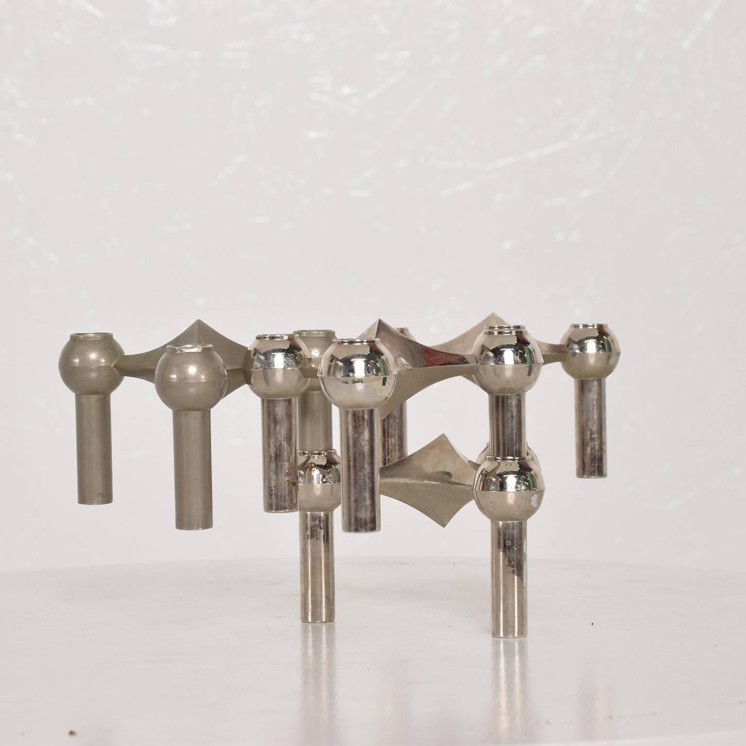 Mid-Century Modern Set of Four Candleholders by Nagel and Stoffi