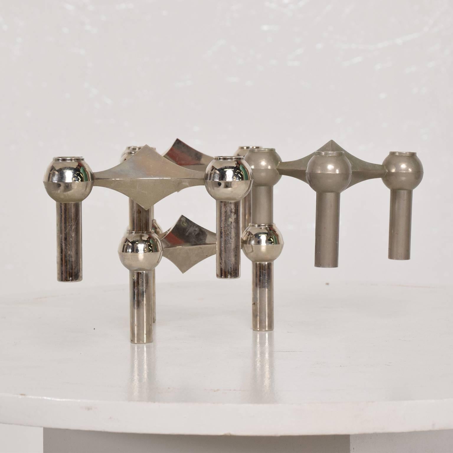 Set of Four Candleholders by Nagel and Stoffi In Good Condition In Chula Vista, CA