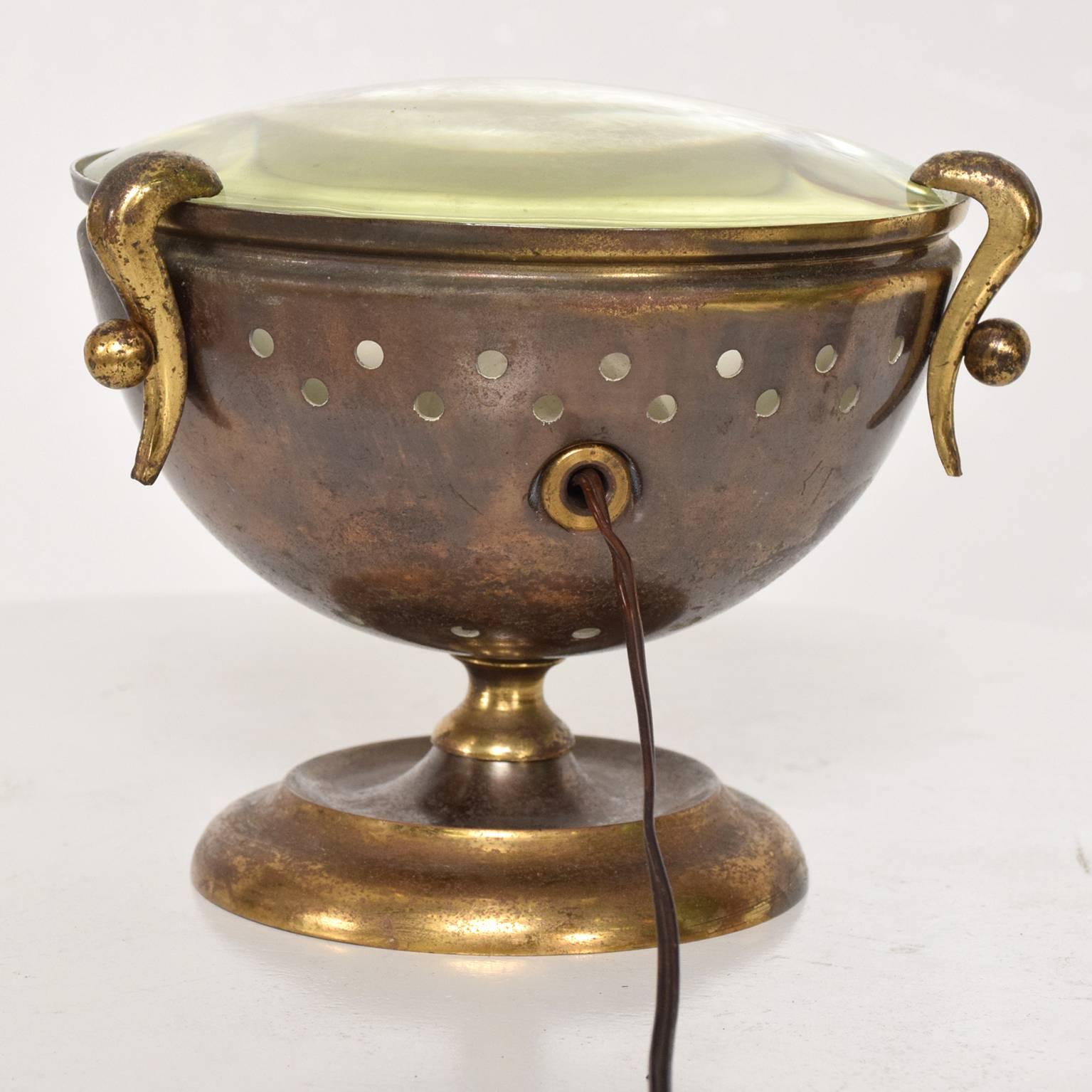 Mid-Century Modern Italian Table Lamp Urn Shape Ponti Style In Good Condition In Chula Vista, CA