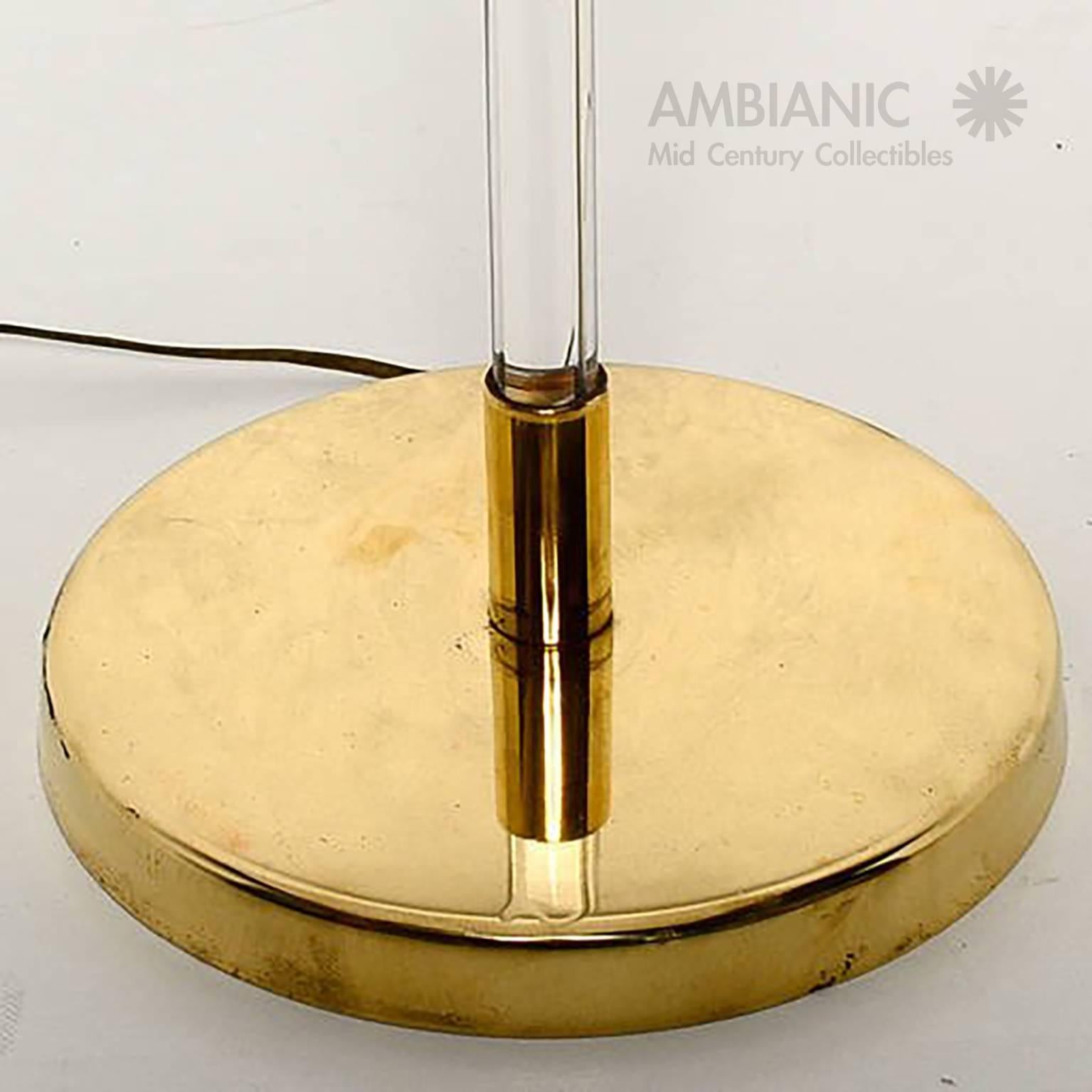 lucite table lamp