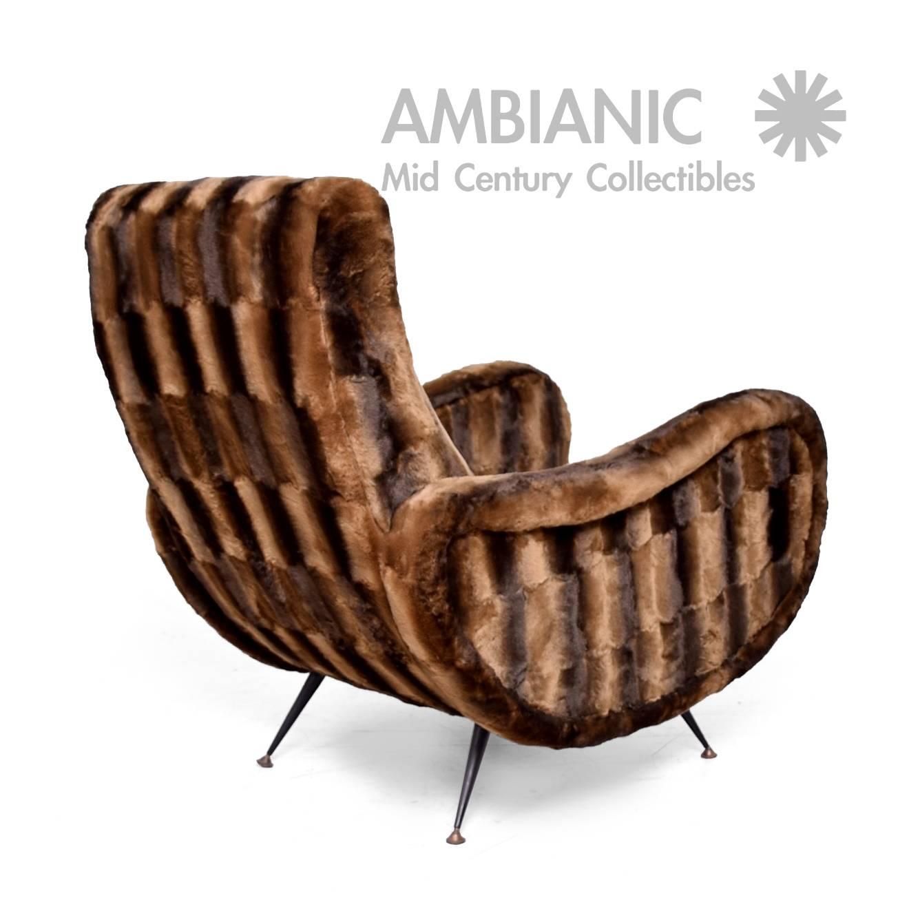 Mid-Century Modern Italian Chair, circa 1950s After Zanuso