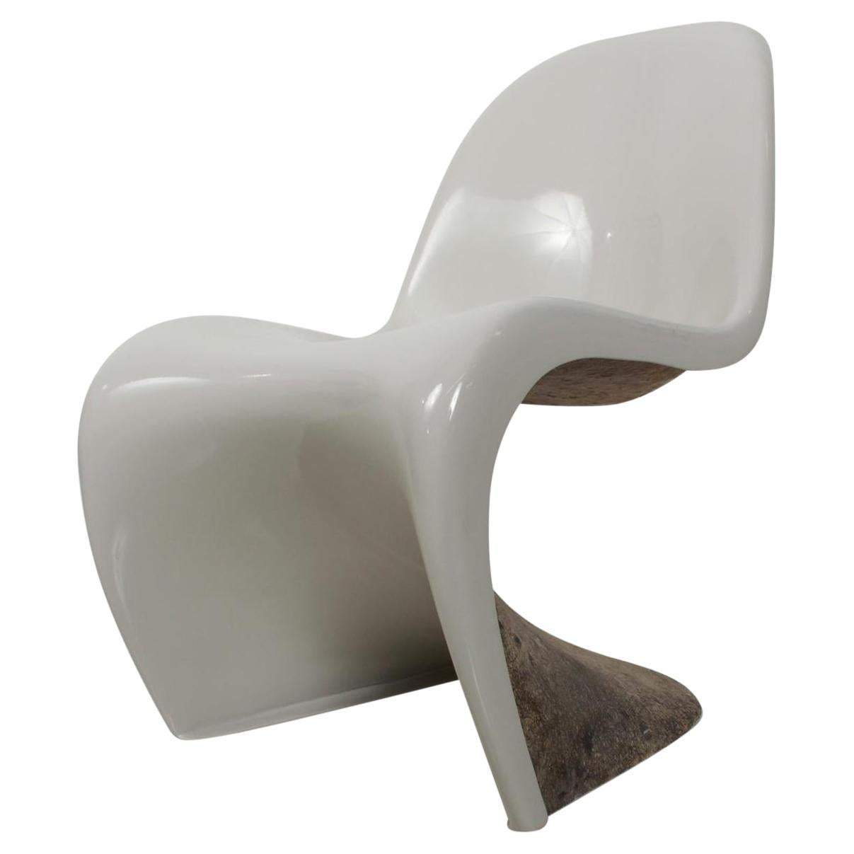 1959 Early Modern Fiberglass Verner Panton S Chair for Herman Miller For Sale