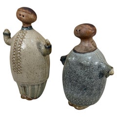 1960 Ceramica d'arte Le figure di lui dopo Lisa Larson Scandia