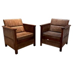 1950s Hacienda Armchairs in Palmwood Mexican Estate Guadalajara