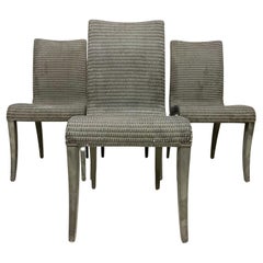 Vincent Sheppard Set of Four Woven Dining Chairs Janus et Cie Lloyd Loom