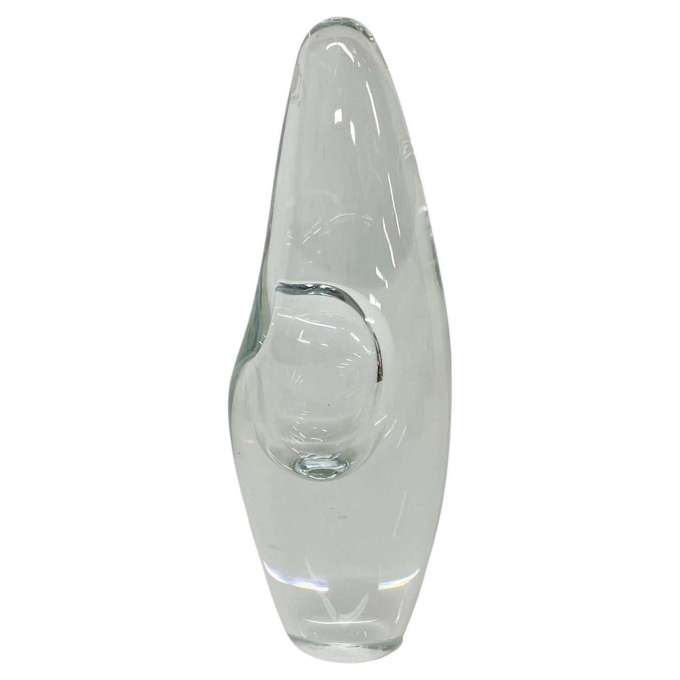 1957 Glass Vase Orchidée by Timo Sarpaneva for Iittala Finland For Sale