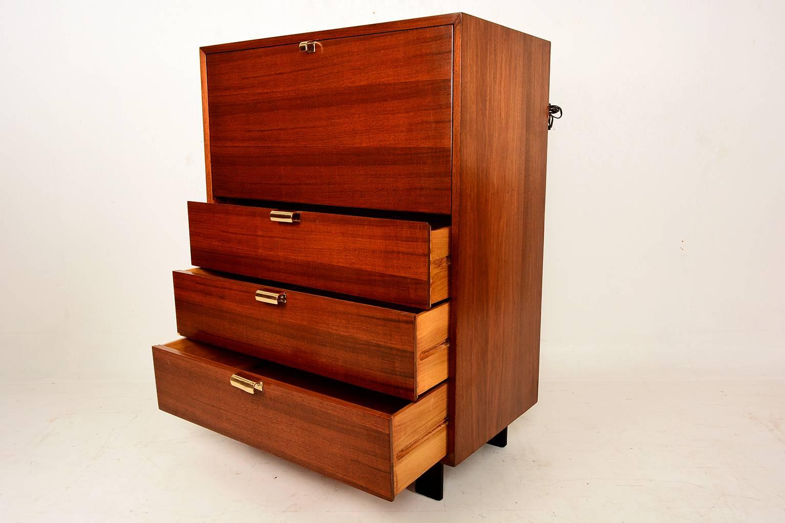 Lacquered George Nelson Secretary Chest by Herman Miller