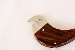 Bird Bottle Opener in Stainless Steel and Rosewood, 1960s