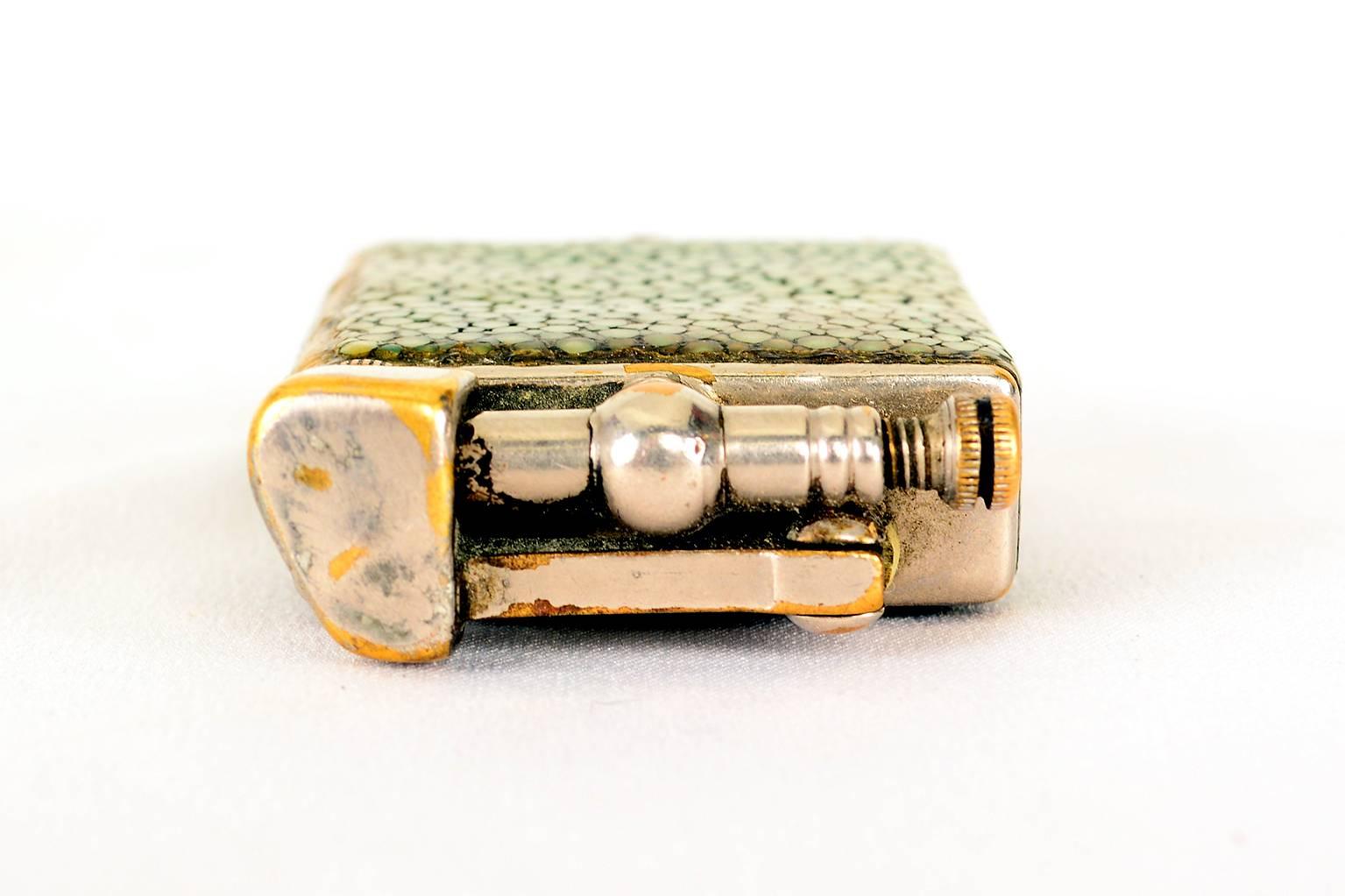 Mid-20th Century Parker Bacon 'The Efficient Lighter' after Dunhill Shagreen
