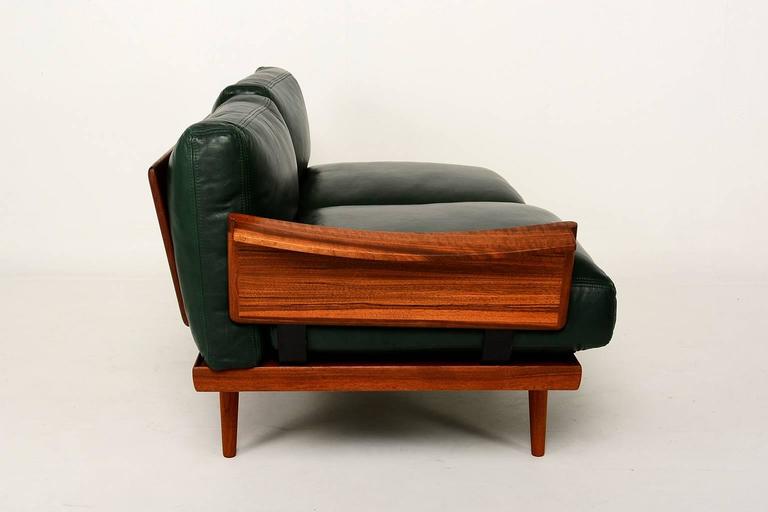 Image showcasing Scandinavian Sofa Set in Rosewood and Leather For Sale at 1stDibs ...