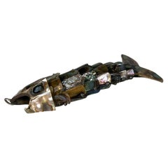 1970s Style Los Castillo Vintage Abalone Fish Bottle Opener Mexico