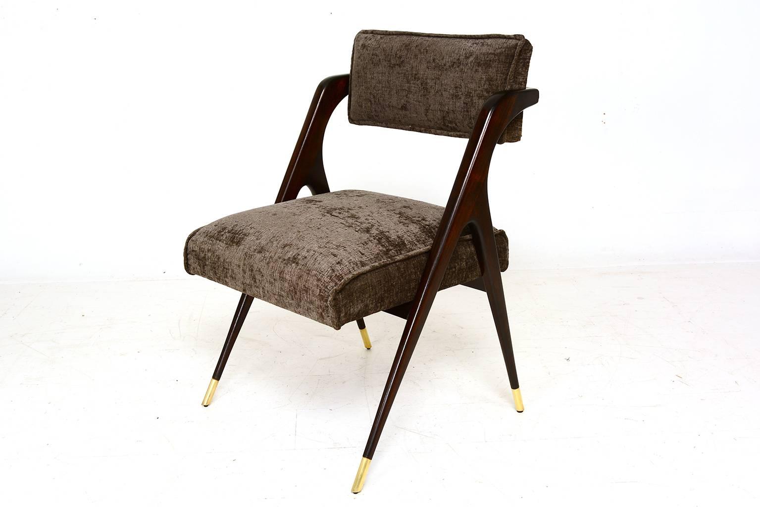 Brass Eugenio Escudero Sculptural Chairs
