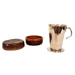 Collapsible Cup Crocodile Leather Case, Germany